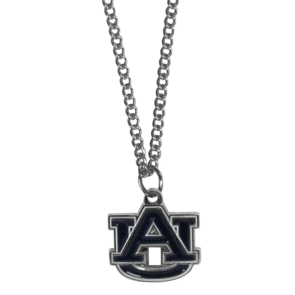 Auburn Tigers Chain Necklace with Small Charm - Auburn Tigers - Flyclothing LLC