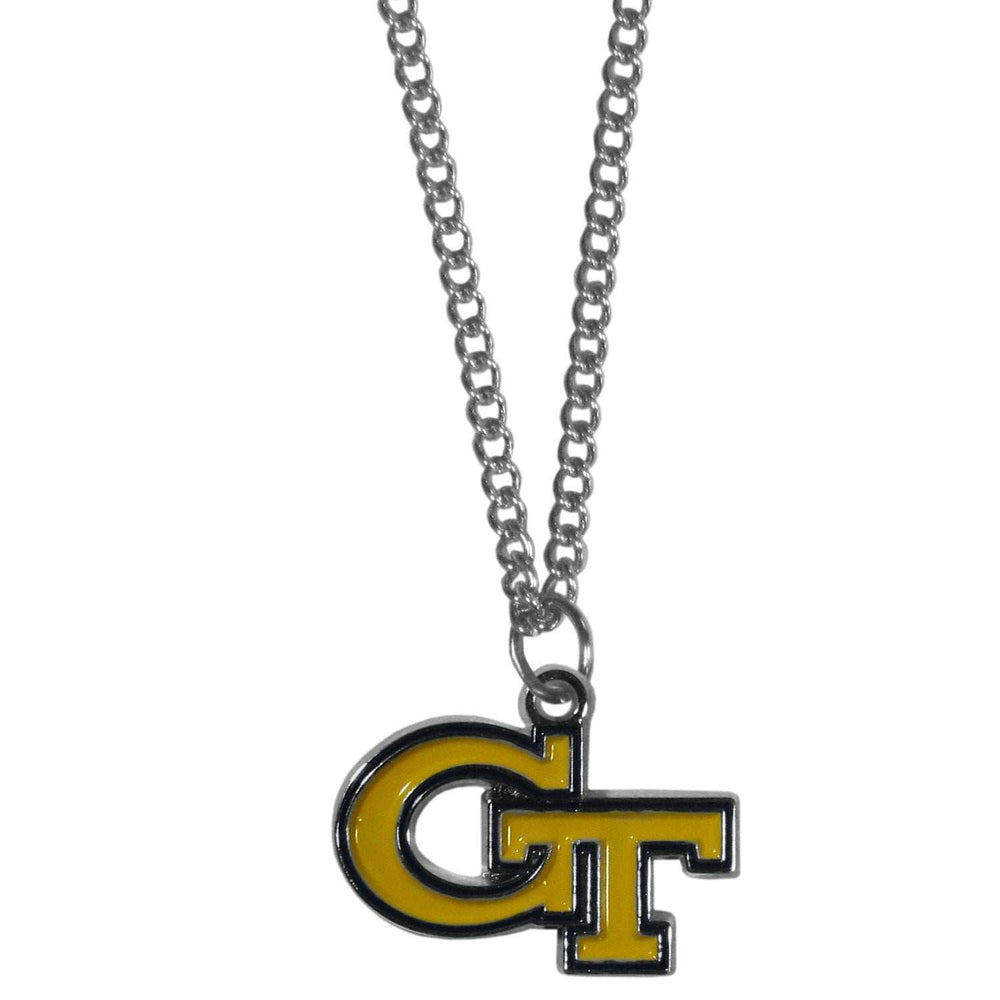 Georgia Tech Yellow Jackets Chain Necklace with Small Charm - Georgia Tech Yellow Jackets - Flyclothing LLC