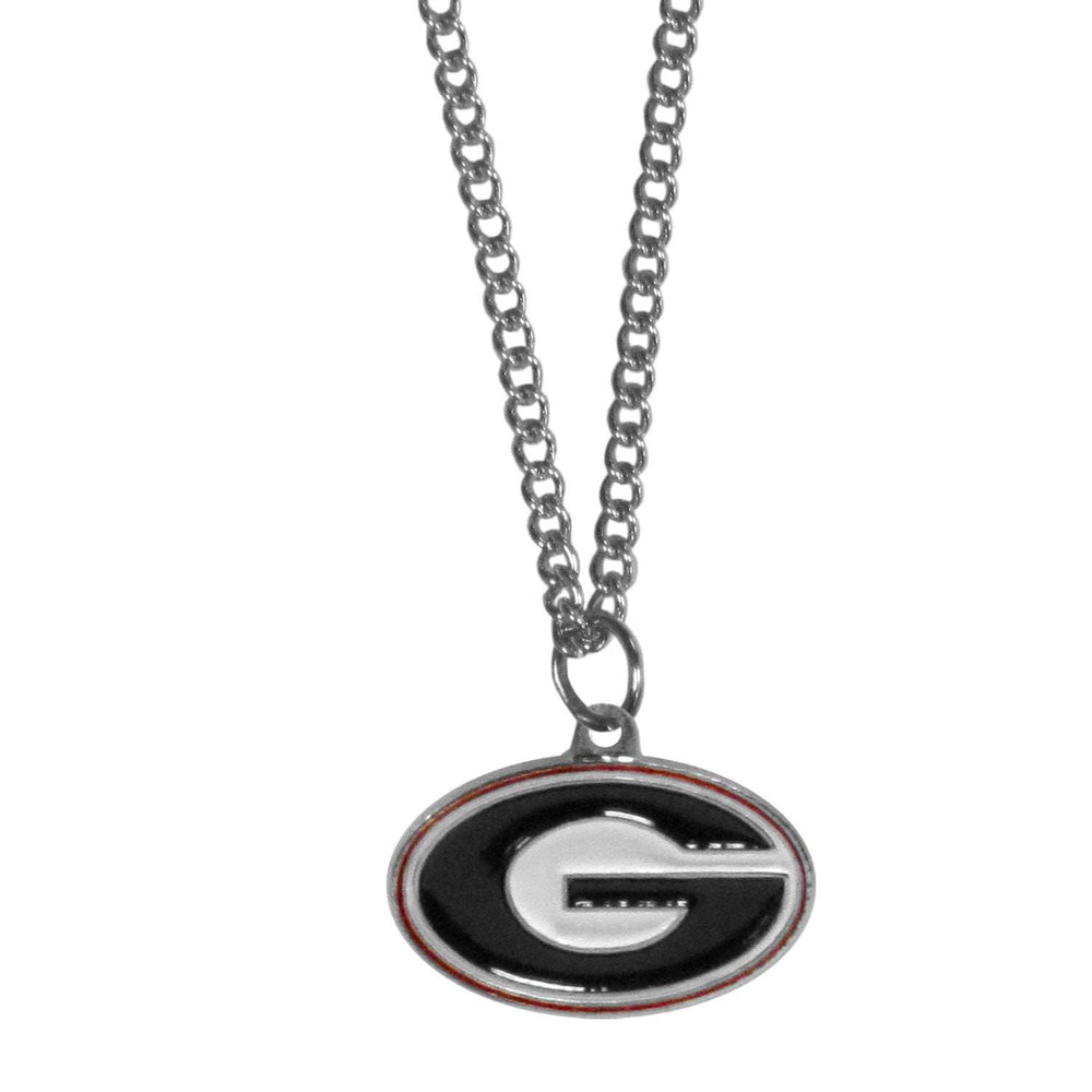 Georgia Bulldogs Chain Necklace with Small Charm - Georgia Bulldogs - Flyclothing LLC