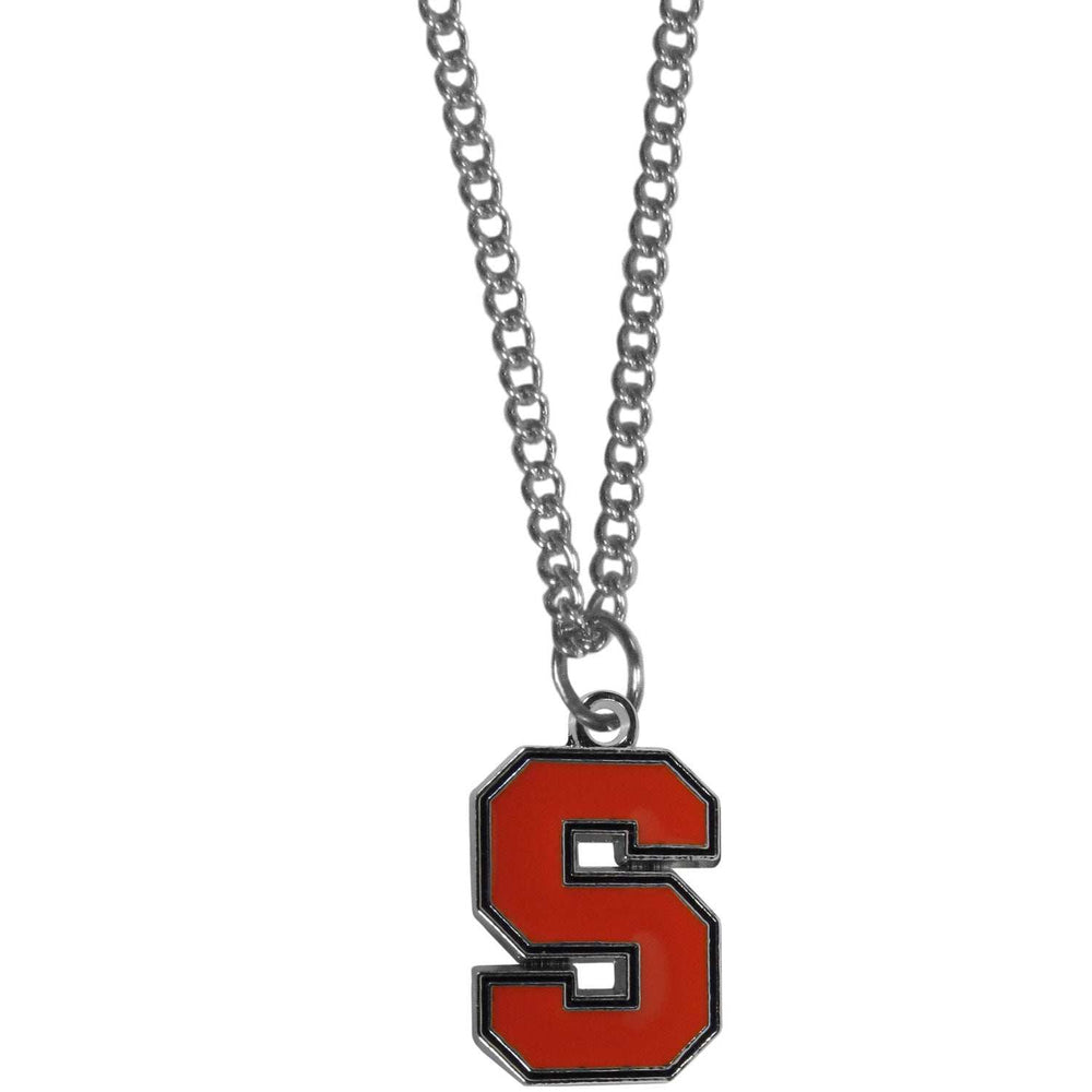 Syracuse Orange Chain Necklace with Small Charm - Syracuse Orange - Flyclothing LLC