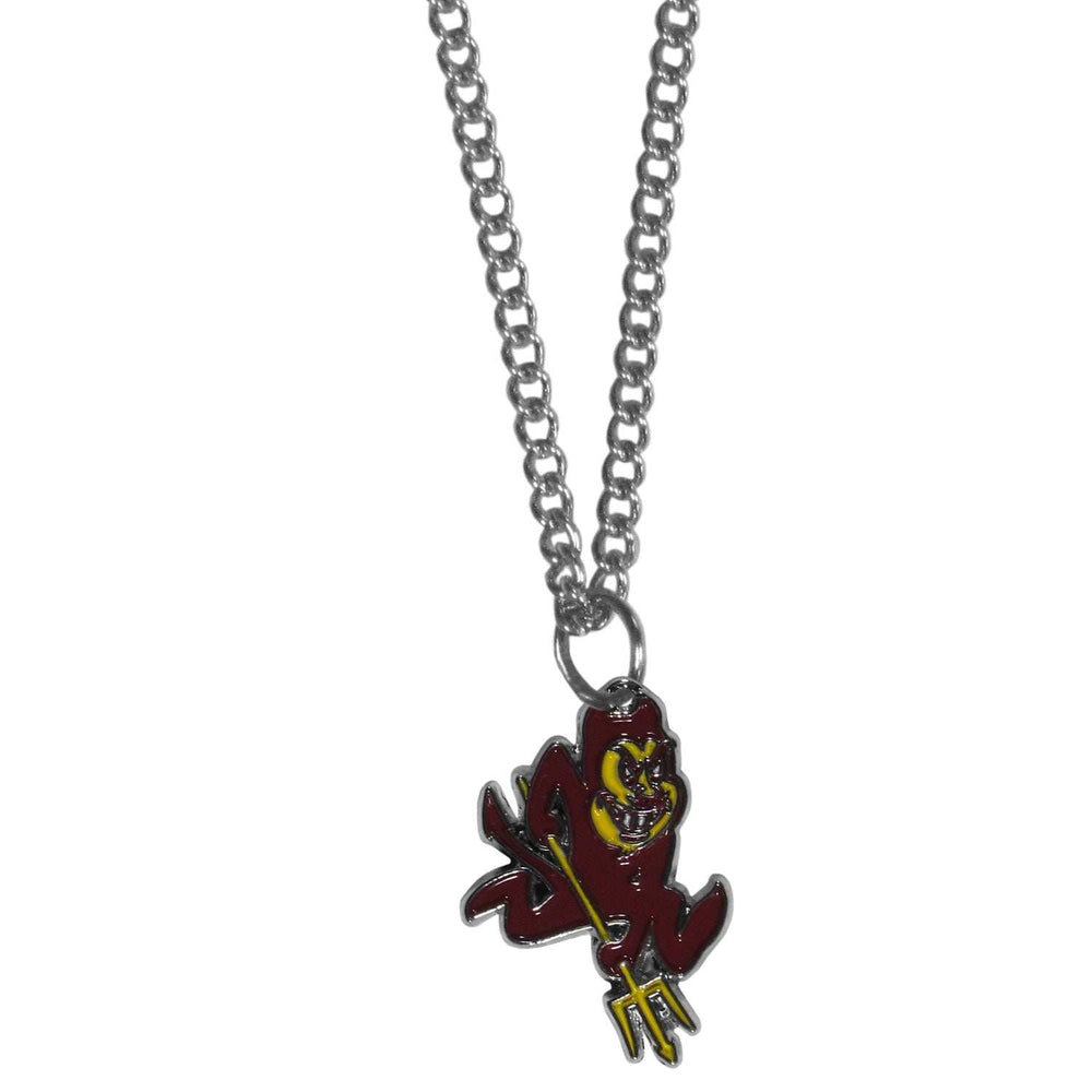 Arizona St. Sun Devils Chain Necklace with Small Charm - Arizona St. Sun Devils - Flyclothing LLC