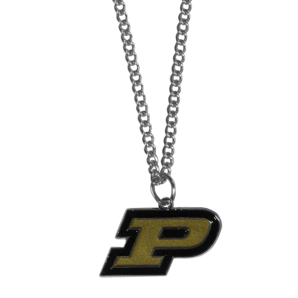 Purdue Boilermakers Chain Necklace with Small Charm - Purdue Boilermakers - Flyclothing LLC
