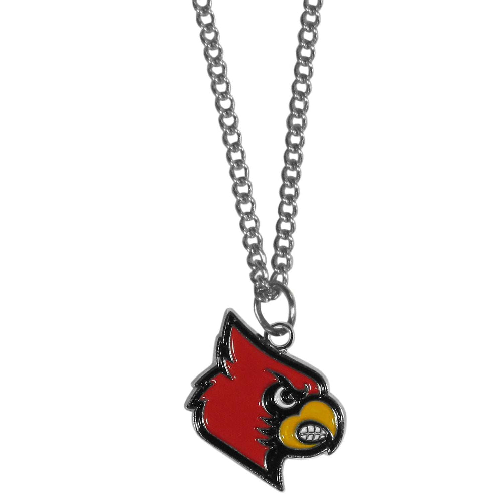 Louisville Cardinals Chain Necklace with Small Charm - Louisville Cardinals - Flyclothing LLC