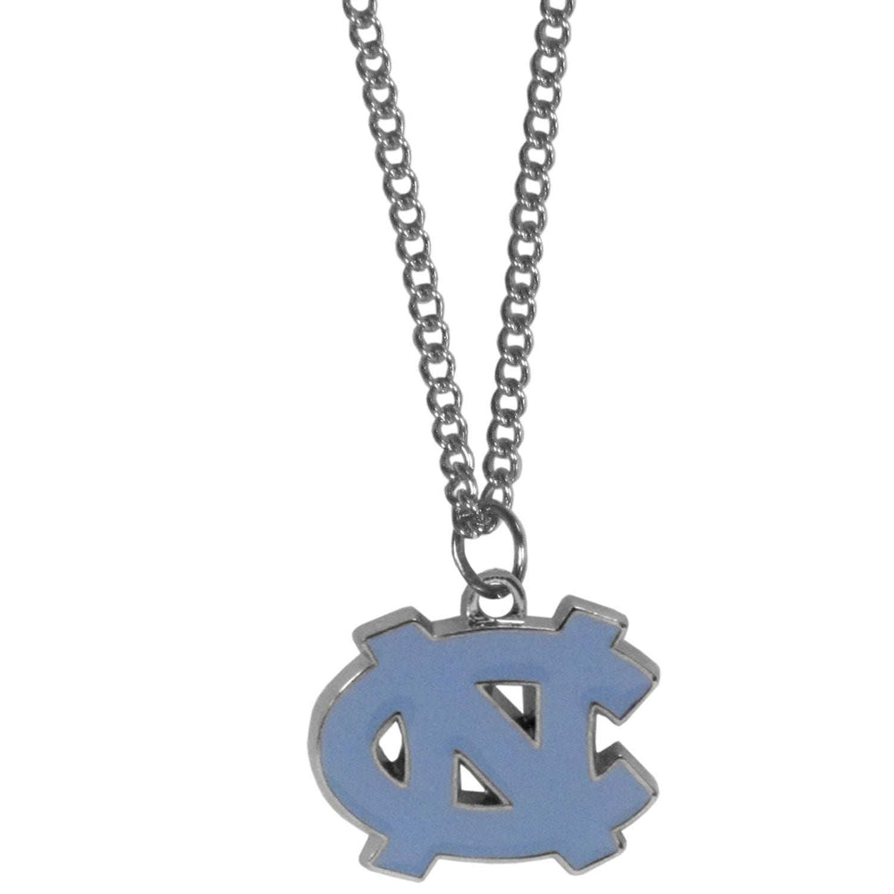N. Carolina Tar Heels Chain Necklace with Small Charm - N. Carolina Tar Heels - Flyclothing LLC