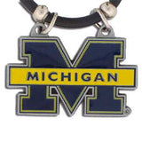 Michigan Wolverines Rubber Cord Necklace - Michigan Wolverines - Flyclothing LLC