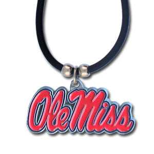 Mississippi Rebels Rubber Cord Necklace - Mississippi Rebels - Flyclothing LLC