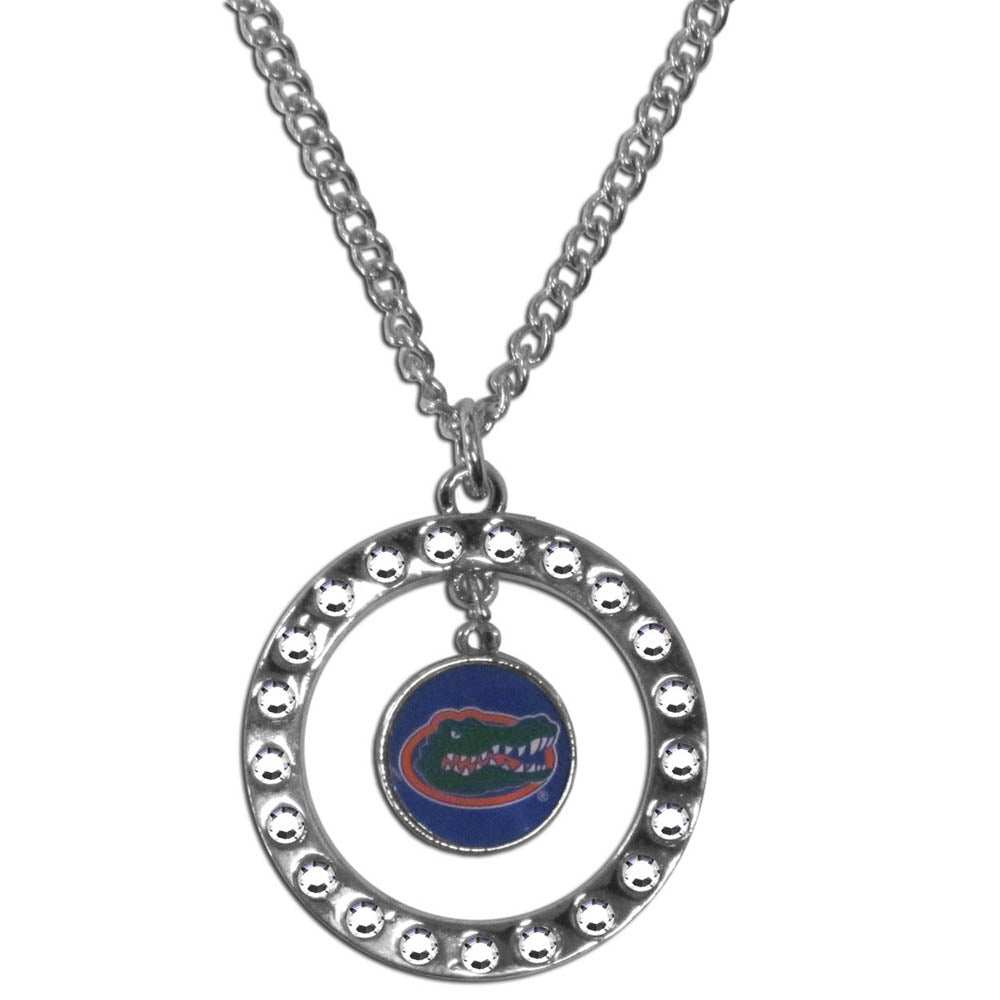 Florida Gators Rhinestone Hoop Necklace - Florida Gators - Flyclothing LLC