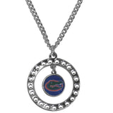 Florida Gators Rhinestone Hoop Necklace - Florida Gators - Flyclothing LLC