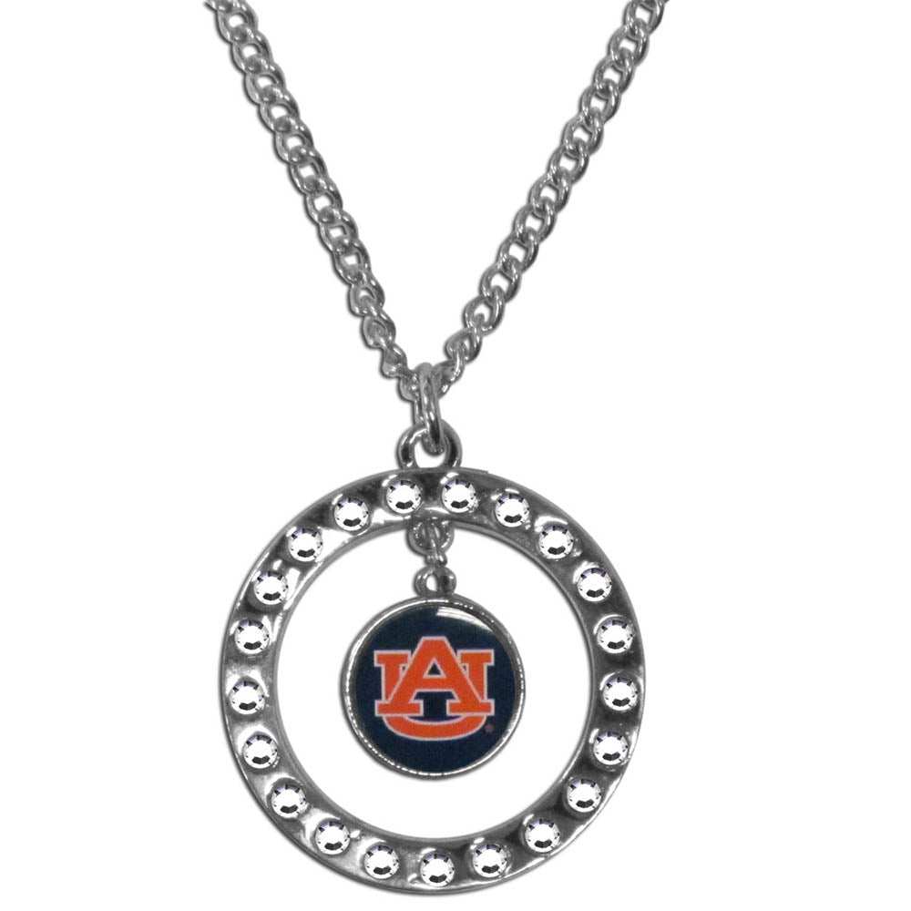 Auburn Tigers Rhinestone Hoop Necklace - Auburn Tigers - Flyclothing LLC