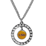 LSU Tigers Rhinestone Hoop Necklace - LSU Tigers - Flyclothing LLC