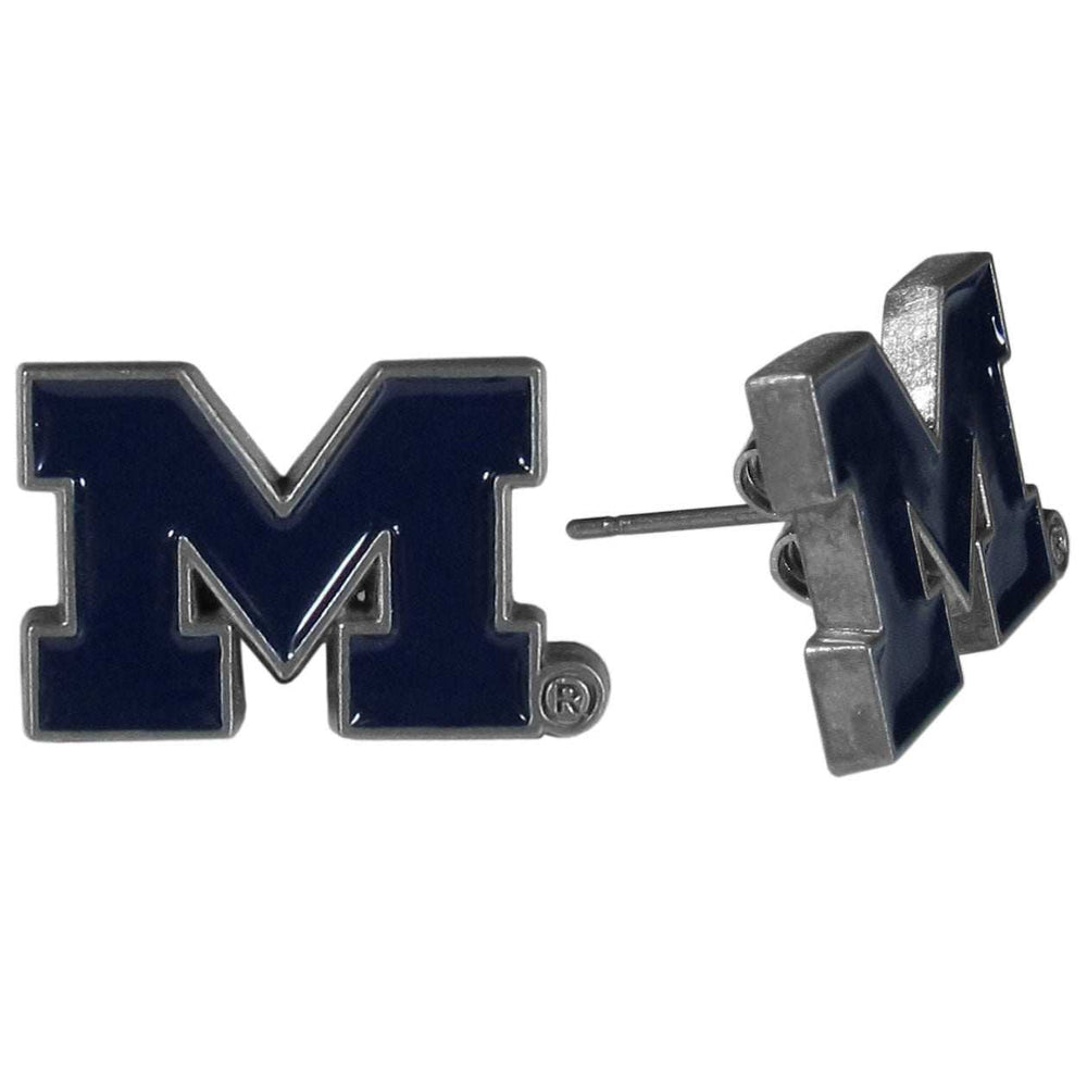 Michigan Wolverines Stud Earrings - Michigan Wolverines - Flyclothing LLC