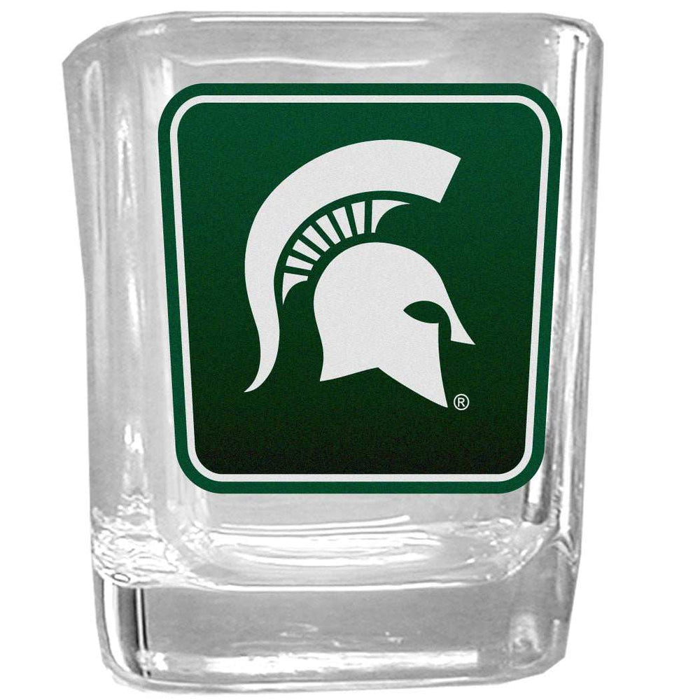 Michigan St. Spartans Square Glass Shot Glass - Michigan St. Spartans - Flyclothing LLC
