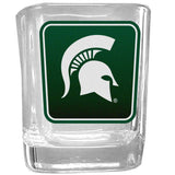 Michigan St. Spartans Square Glass Shot Glass - Michigan St. Spartans - Flyclothing LLC