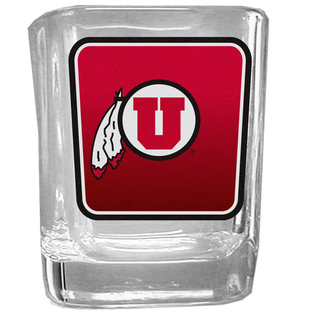 Utah Utes Square Glass Shot Glass - Utah Utes - Flyclothing LLC