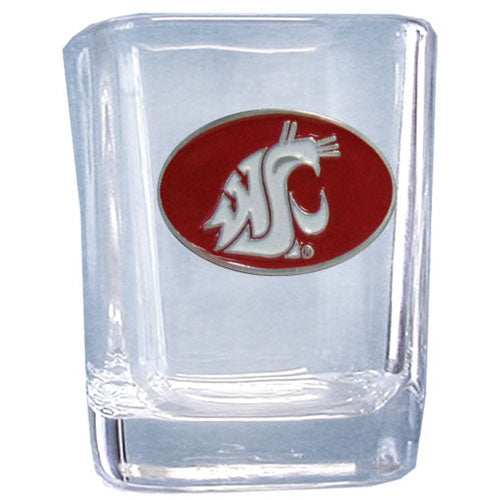 Washington St. Cougars Square Shot Glass - Washington St. Cougars - Flyclothing LLC