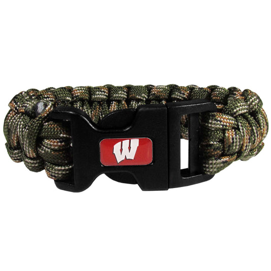 Wisconsin Badgers Camo Survivor Bracelet - Wisconsin Badgers - Flyclothing LLC