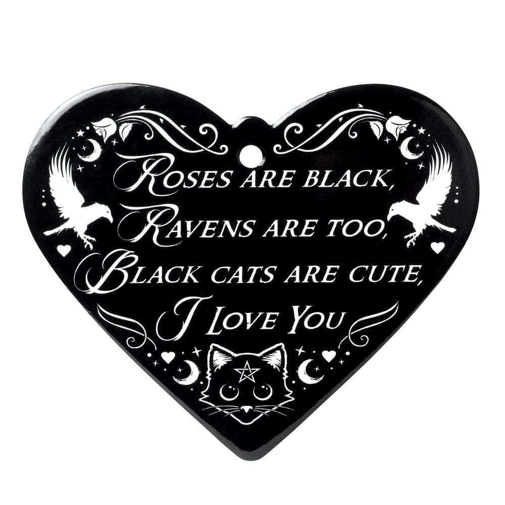 Alchemy Gothic Roses are Black Heart Trivet - Alchemy Gothic - Flyclothing LLC