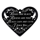 Alchemy Gothic Roses are Black Heart Trivet - Alchemy Gothic - Flyclothing LLC