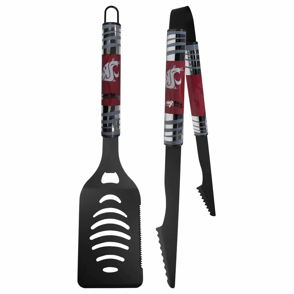 Washington St. Cougars 2 pc Black Tailgate BBQ Set - Siskiyou Buckle - Flyclothing LLC