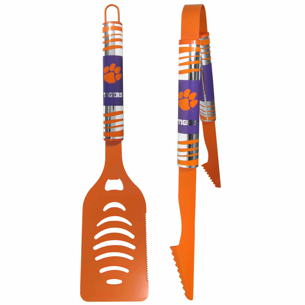Clemson Tigers 2 pc Color Tailgate BBQ Set - Siskiyou Buckle - Flyclothing LLC