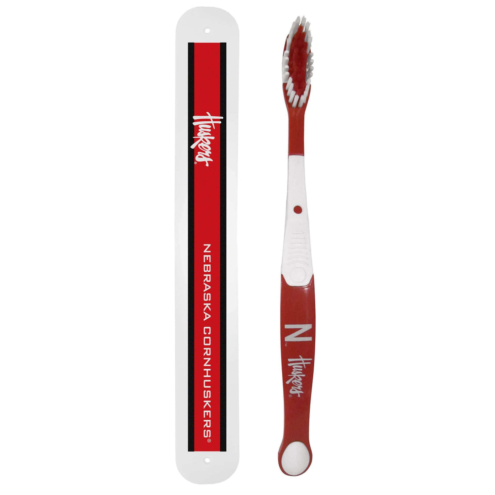 Nebraska Cornhuskers Toothbrush and Travel Case - Nebraska Cornhuskers - Flyclothing LLC