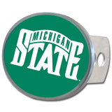 Michigan St. Spartans Oval Metal Hitch Cover Class II and III - Michigan St. Spartans - Flyclothing LLC