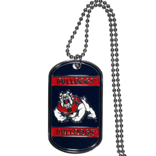 Fresno St. Bulldogs Tag Necklace - Fresno St. Bulldogs - Flyclothing LLC