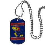 Kansas Jayhawks Tag Necklace - Kansas Jayhawks - Flyclothing LLC