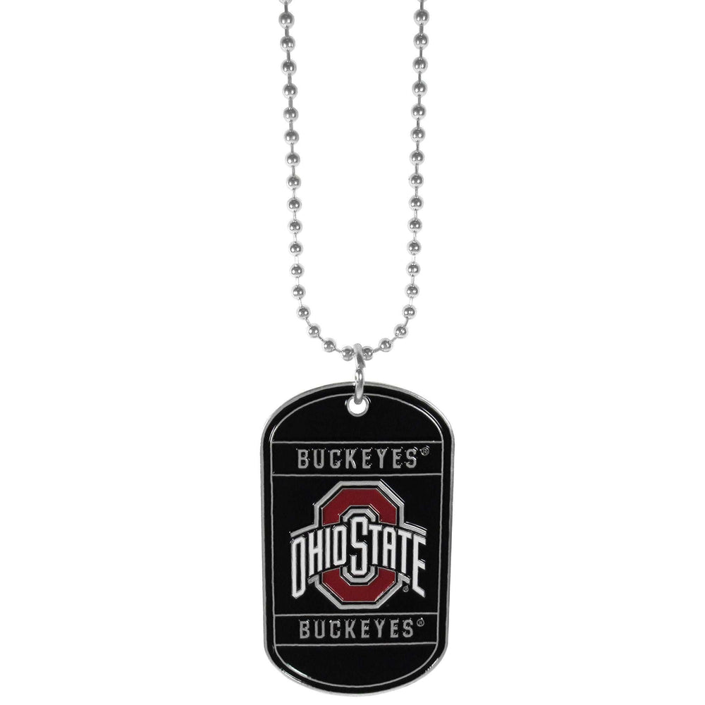 Ohio St. Buckeyes Tag Necklace - Ohio State Buckeyes - Flyclothing LLC