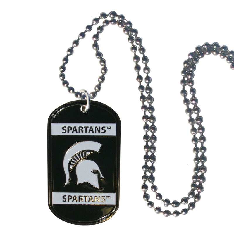 Michigan St. Spartans Tag Necklace - Michigan St. Spartans - Flyclothing LLC