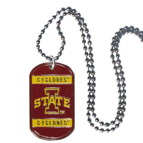 Iowa St. Cyclones Tag Necklace - Iowa St. Cyclones - Flyclothing LLC