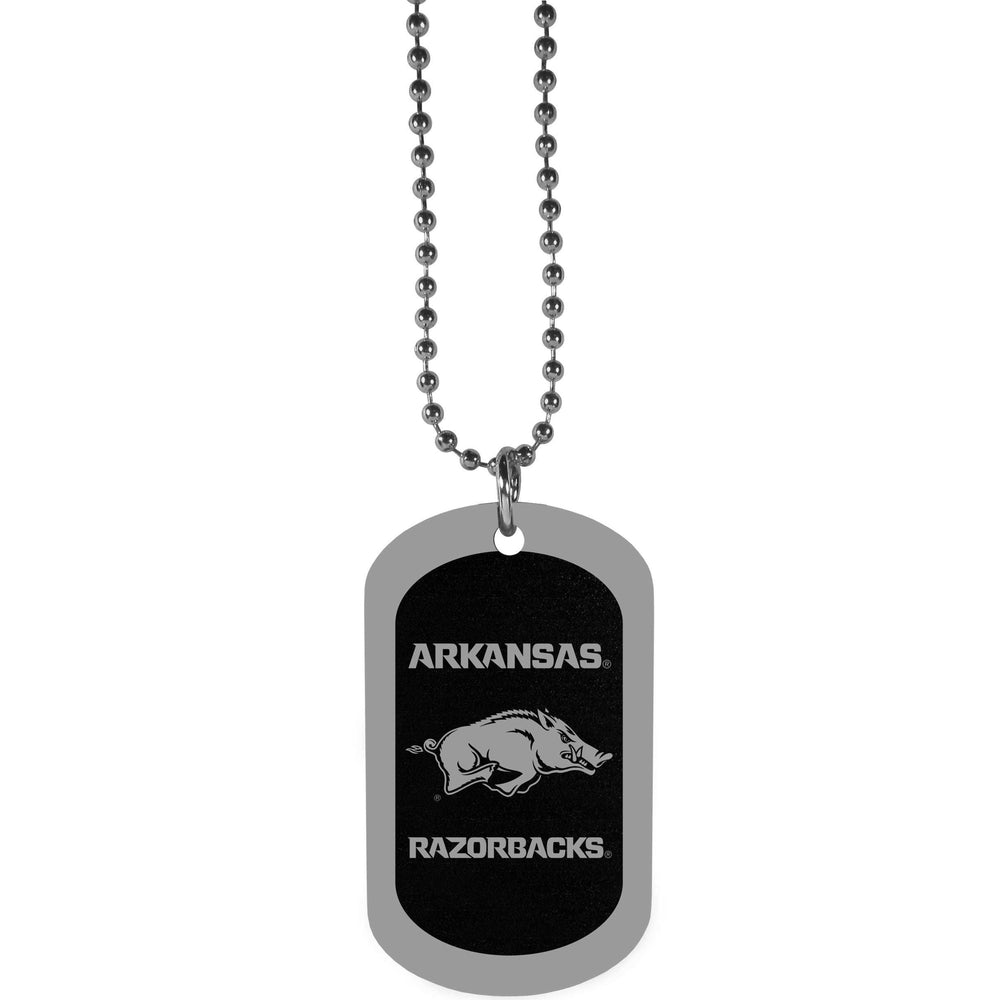 Arkansas Razorbacks Chrome Tag Necklace - Arkansas Razorbacks - Flyclothing LLC