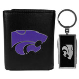 Kansas St. Wildcats Tri-fold Wallet & Multitool Key Chain, Black - Kansas St. Wildcats - Flyclothing LLC