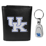 Kentucky Wildcats Tri-fold Wallet & Steel Key Chain - Kentucky Wildcats - Flyclothing LLC