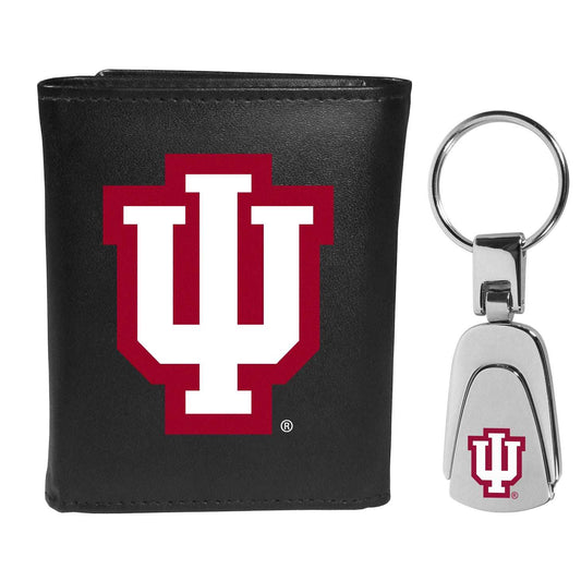 Indiana Hoosiers Tri-fold Wallet & Steel Key Chain - Indiana Hoosiers - Flyclothing LLC