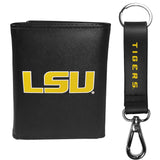 LSU Tigers Tri-fold Wallet & Strap Key Chain - LSU Tigers - Flyclothing LLC