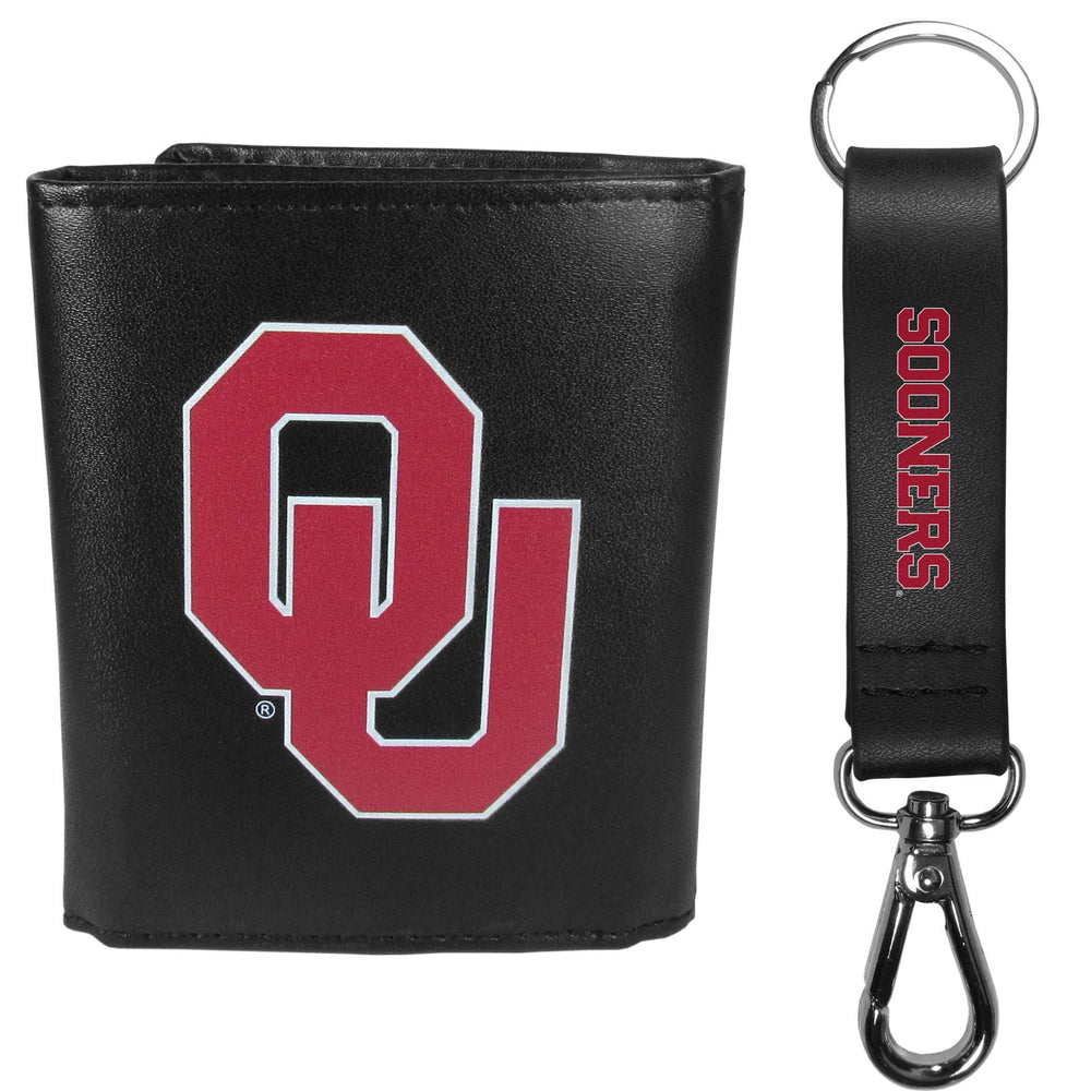 Oklahoma Sooners Tri-fold Wallet & Strap Key Chain - Oklahoma Sooners - Flyclothing LLC