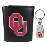 Oklahoma Sooners Tri-fold Wallet & Steel Key Chain - Oklahoma Sooners - Flyclothing LLC