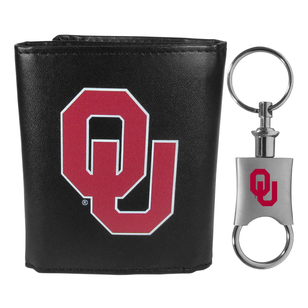 Oklahoma Sooners Tri-fold Wallet & Valet Key Chain - Oklahoma Sooners - Flyclothing LLC