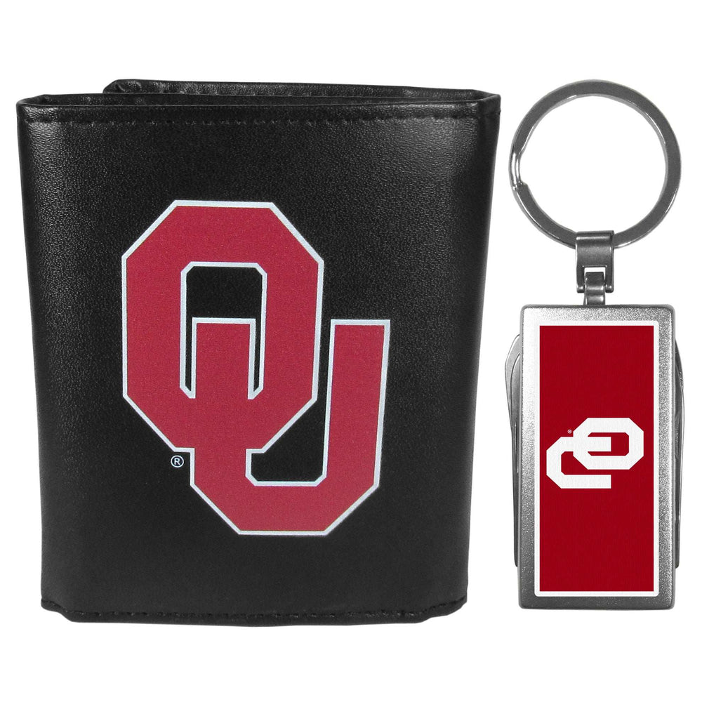 Oklahoma Sooners Tri-fold Wallet & Multitool Key Chain - Oklahoma Sooners - Flyclothing LLC