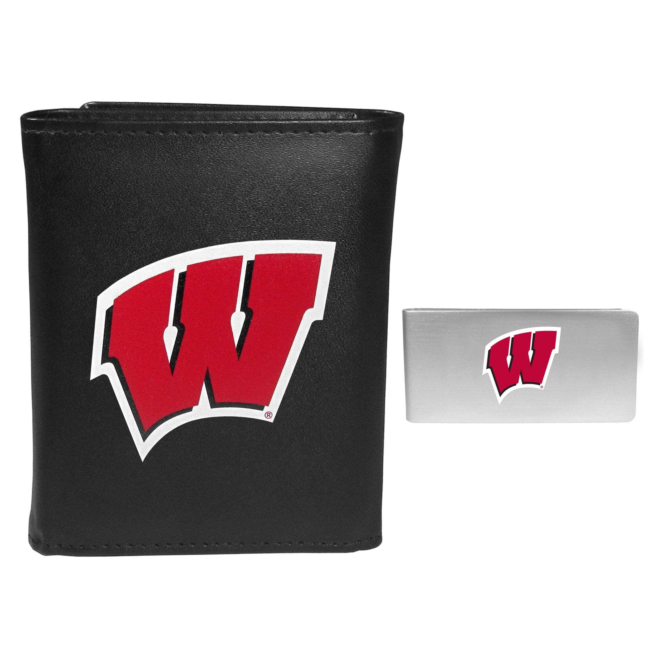 Wisconsin Badgers Tri-fold Wallet & Money Clip - Wisconsin Badgers - Flyclothing LLC