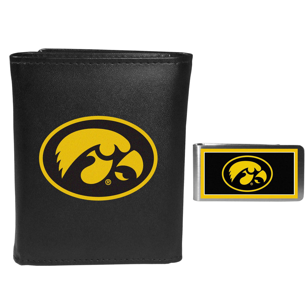 Iowa Hawkeyes Tri-fold Wallet & Color Money Clip - Iowa Hawkeyes - Flyclothing LLC