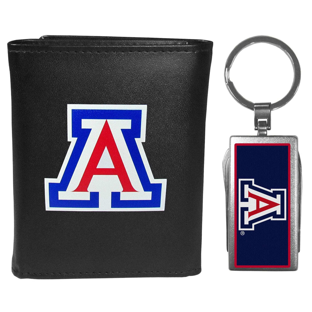 Arizona Wildcats Tri-fold Wallet & Multitool Key Chain - Arizona Wildcats - Flyclothing LLC