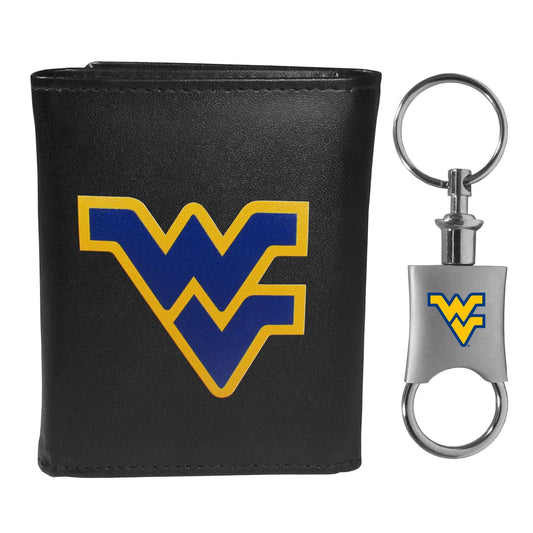 W. Virginia Mountaineers Tri-fold Wallet & Valet Key Chain - W. Virginia Mountaineers - Flyclothing LLC