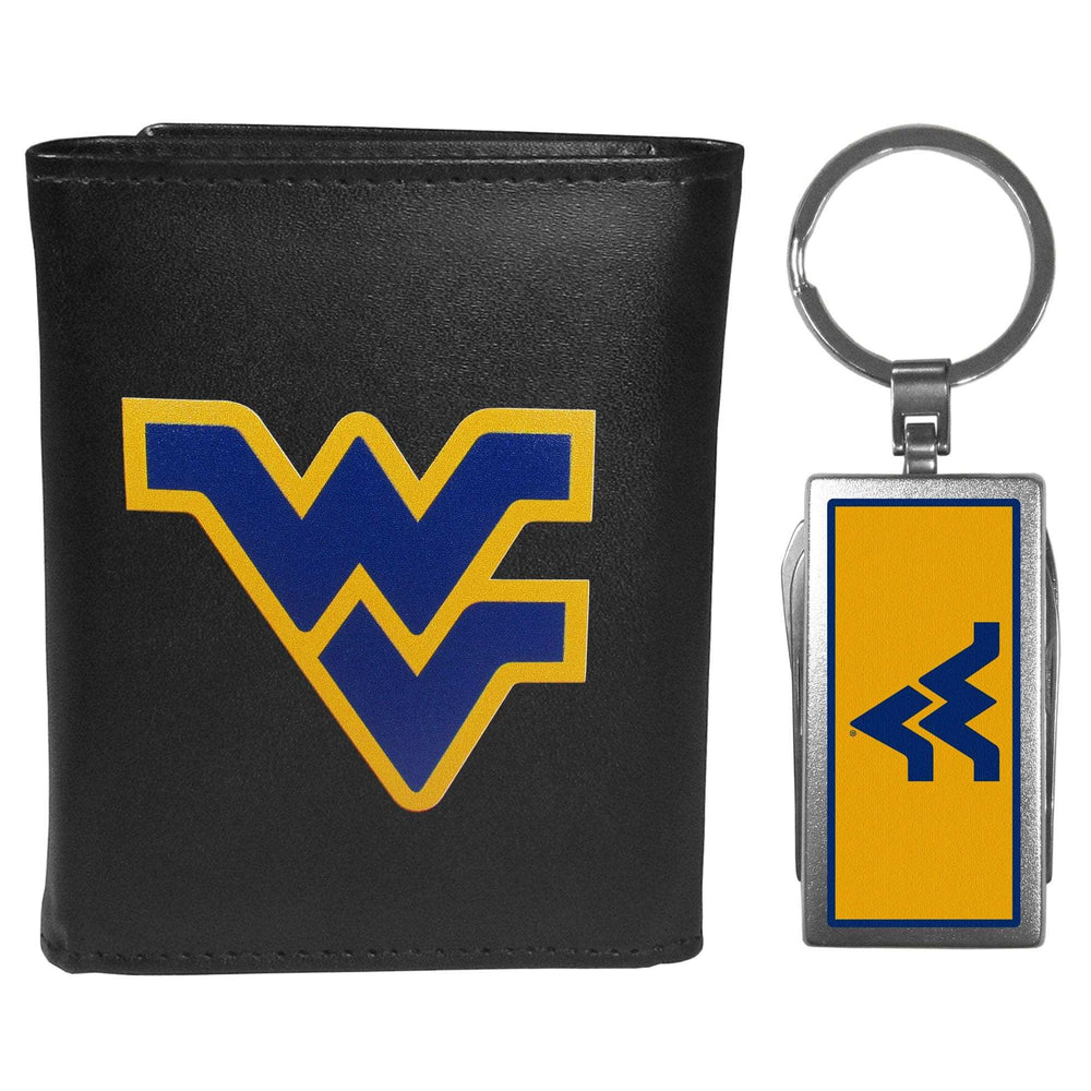 W. Virginia Mountaineers Tri-fold Wallet & Multitool Key Chain - W. Virginia Mountaineers - Flyclothing LLC