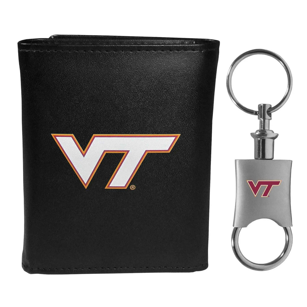 Virginia Tech Hokies Tri-fold Wallet & Valet Key Chain - Virginia Tech Hokies - Flyclothing LLC