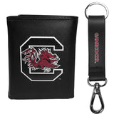 S. Carolina Gamecocks Tri-fold Wallet & Strap Key Chain - S. Carolina Gamecocks - Flyclothing LLC