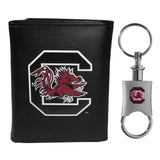 S. Carolina Gamecocks Tri-fold Wallet & Valet Key Chain - S. Carolina Gamecocks - Flyclothing LLC