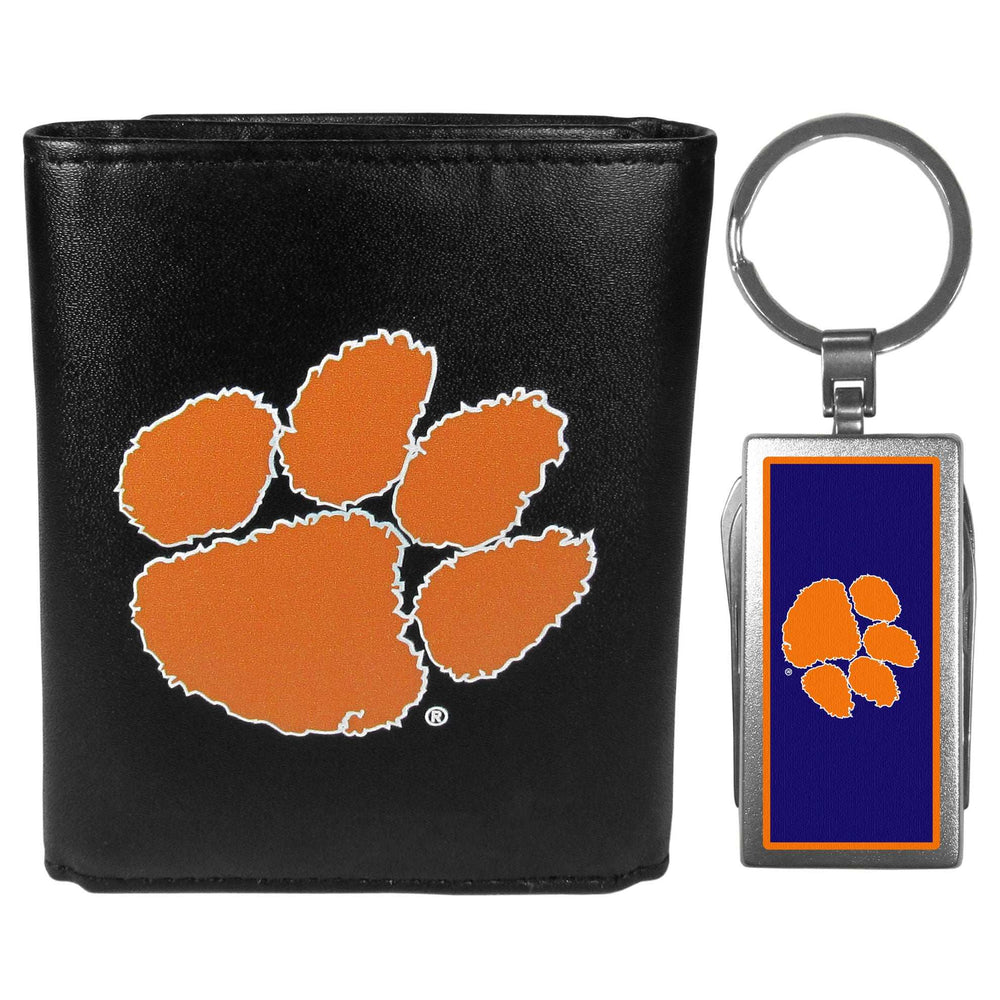 Clemson Tigers Tri-fold Wallet & Multitool Key Chain - Clemson Tigers - Flyclothing LLC