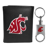 Washington St. Cougars Tri-fold Wallet & Valet Key Chain - Washington St. Cougars - Flyclothing LLC